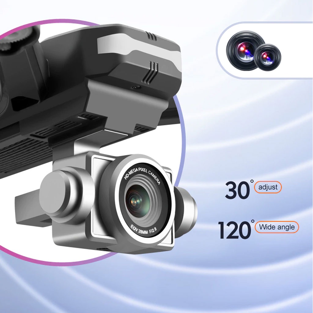 Flycam có camera khủng V14 Wise X mini trang bị 2 camera 1080P quay phim Full HD 2 CAMERA 2.4GHZ góc quay rộng 120 độ