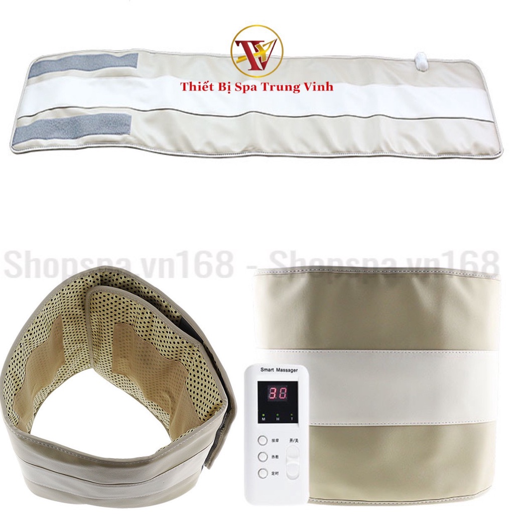 Đai Cuốn Bụng Giảm Béo Massage 10 chế độ nóng + 10 chế độ rung