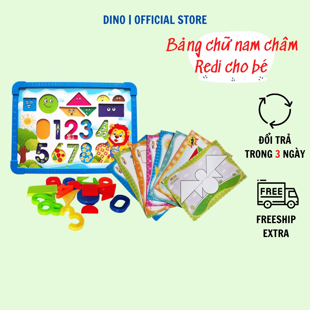Bảng nam châm cho bé học toán và hình khối Antona, kích thước bảng 33*24cm, No.266