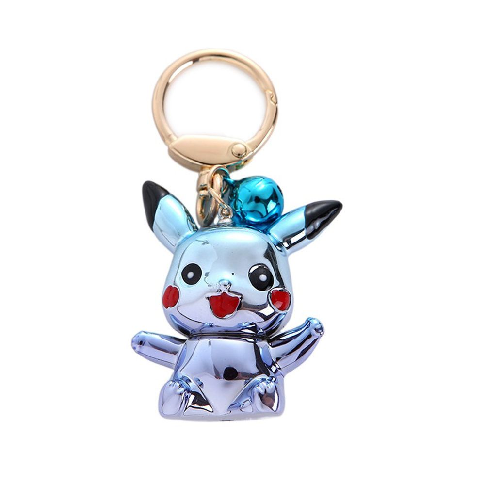 Móc khóa Pikachu bằng kim loại tùy chọn màu dễ thương