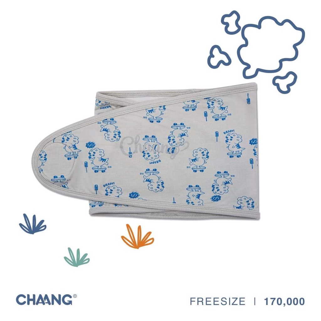 Chaang quấn kén cotton Hugme pony dino cho bé sơ sinh