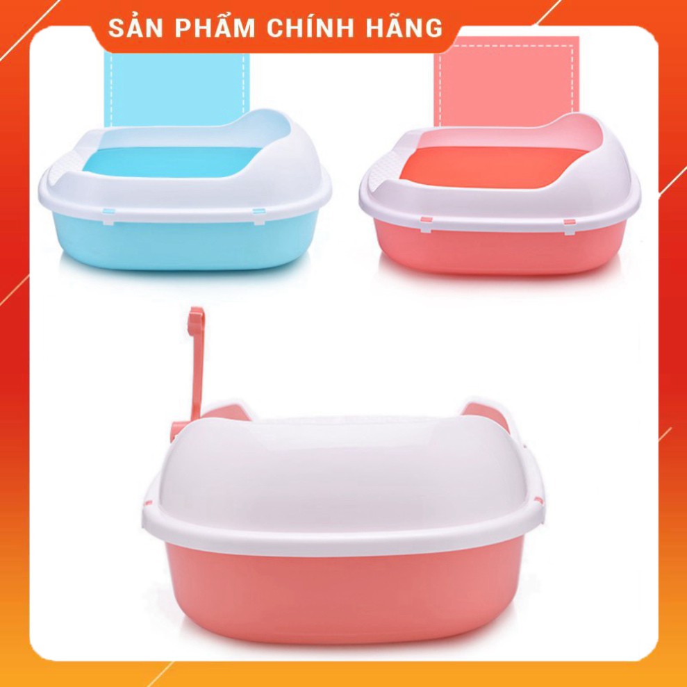 [PETHOME] Khay vệ sinh cho mèo kèm xẻng cỡ lớn 0165 chất liệu nhựa PP cao cấp