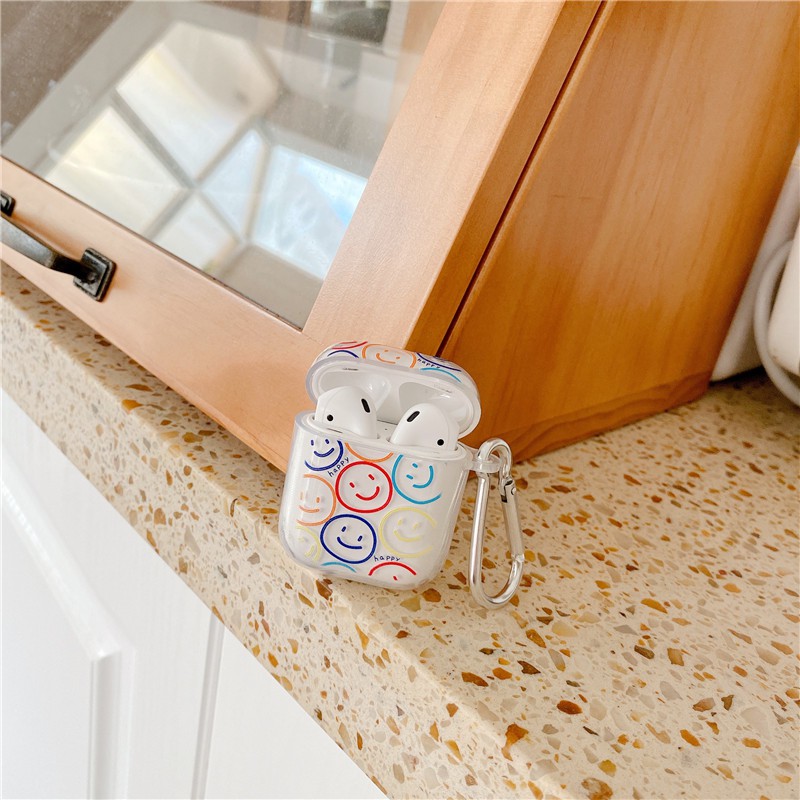 AirPods Pro AirPods 1/2 airPods Case Color Smiley Dust-proof headphone case Bluetooth headset case | BigBuy360 - bigbuy360.vn