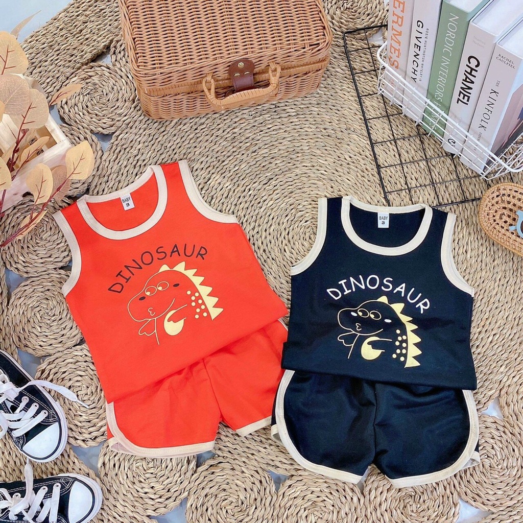 Bộ Ba Lỗ Hình Khủng Long Chất Đũi Siêu Mát Cho Bé Trai