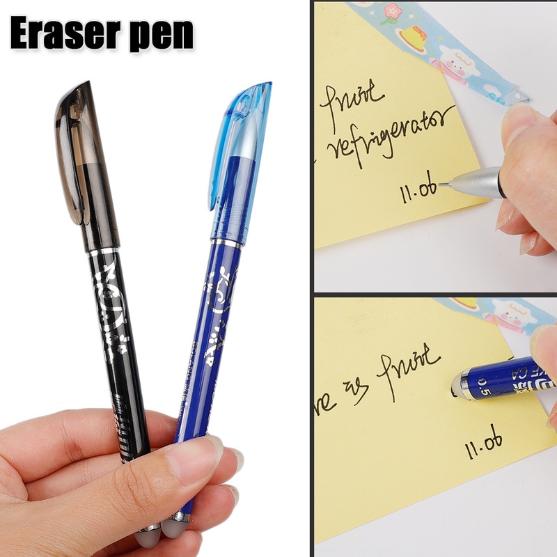 Bút mực gel ma sát ngòi 0.5mm 2 trong 1 tẩy nhiệt tiện lợi dành cho học sinh
