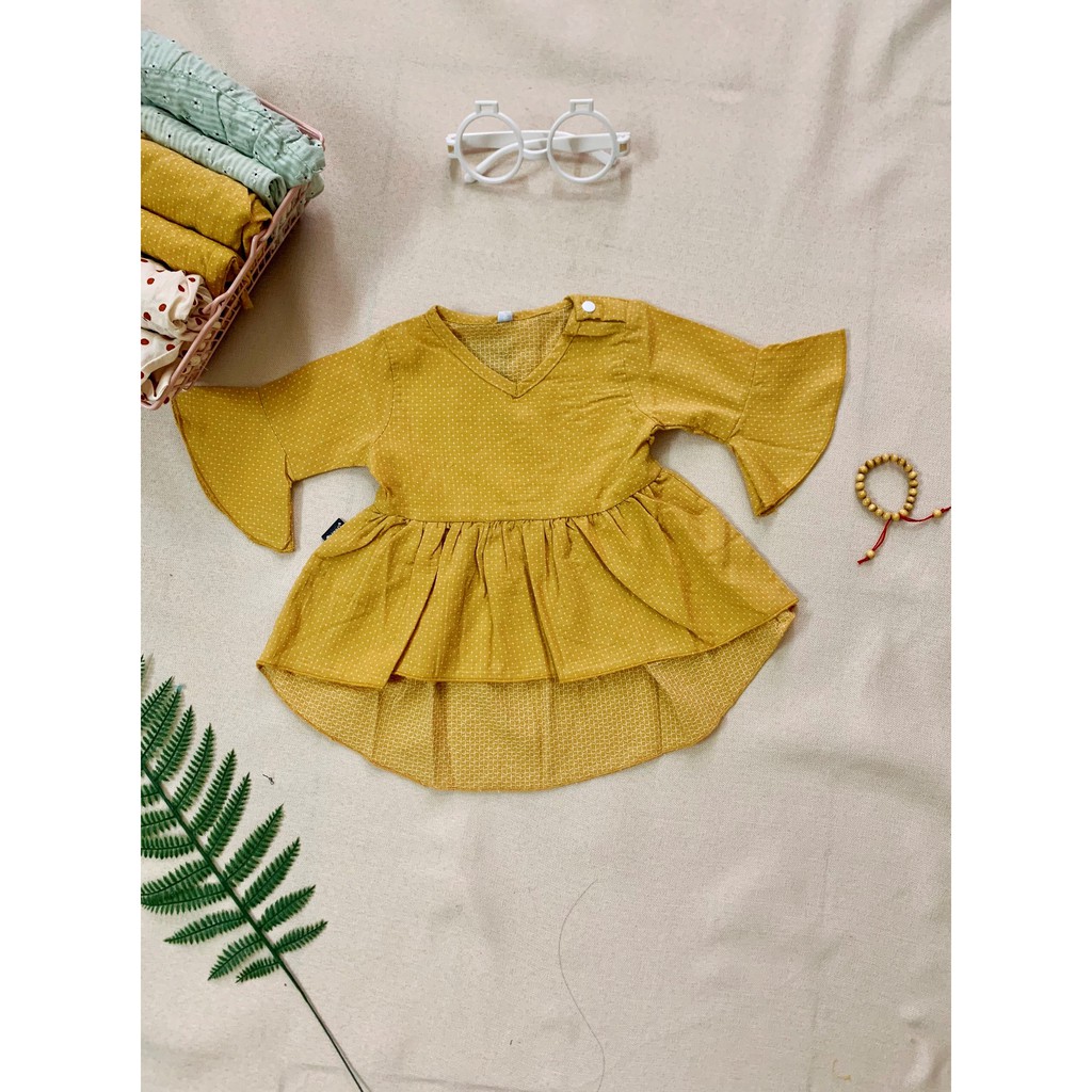 Váy đuôi tôm tay xòe cho bé yêu từ 3-12 tháng tuổi (hàng thiết kế)