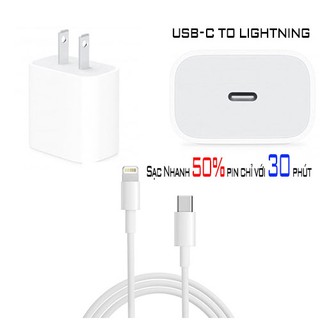 Bộ Sạc Nhanh iphone PD 18w Cho iphone 11pro max,11pro,8/8plus,Xs Xsmax - phukiennpc
