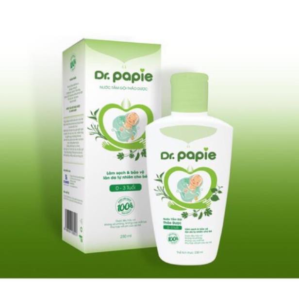 Nước tắm thảo dược Dr Papie cho bé 230ml