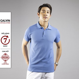 Galvin - Áo thun polo nam có cổ bộ nhiều màu chất cotton co giãn PLGV47