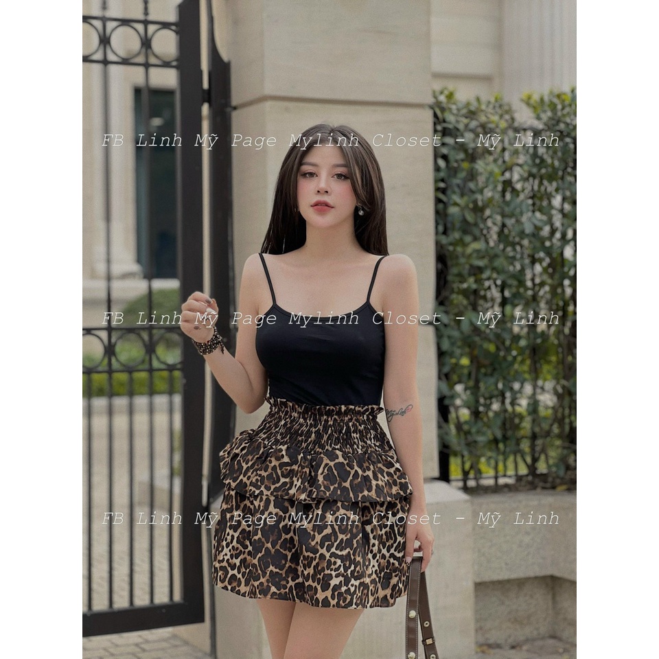 Set 2 dây chân váy báo 2 lớp đồ bộ nữ sexy LT385