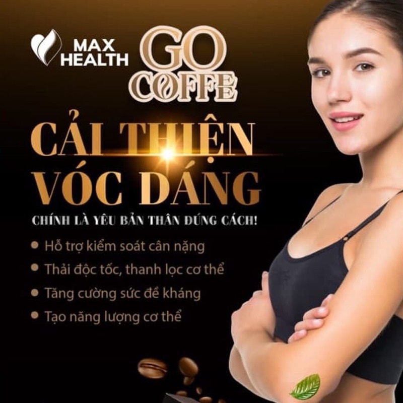 [Mã GROSALE giảm 10% đơn 150K] Cà Phê Giảm Cân Go Coffee - Giảm mỡ bụng - Chính hãng Matxi Corp