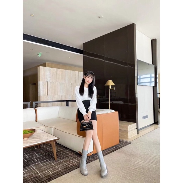 Bốt xám khói GUIDI khoá sau