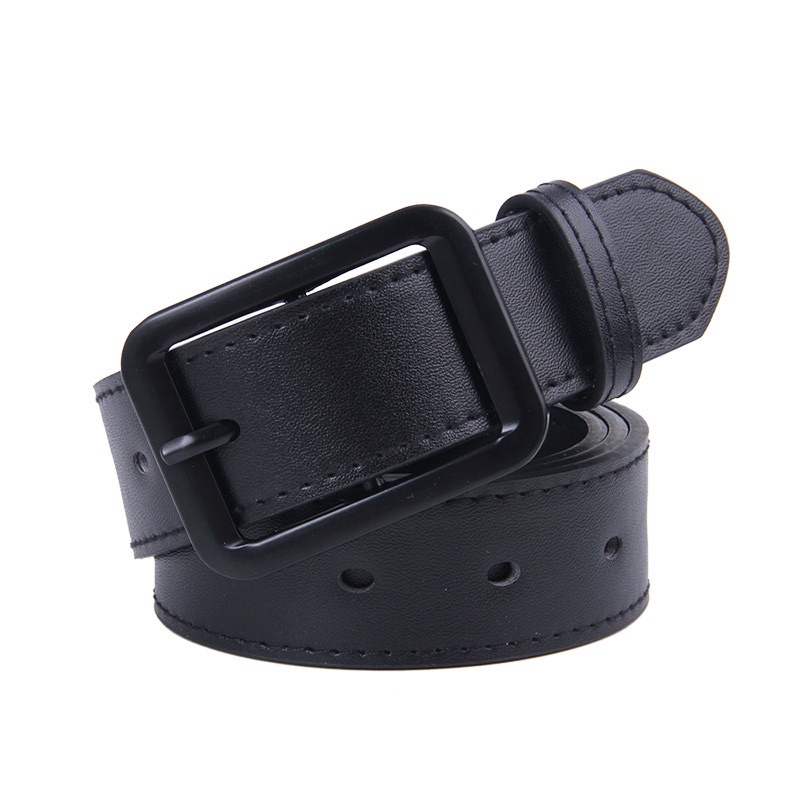 Thắt Lưng Da Pu Khóa Kim Loại Thiết Kế Thời Trang Nam/ Nữ