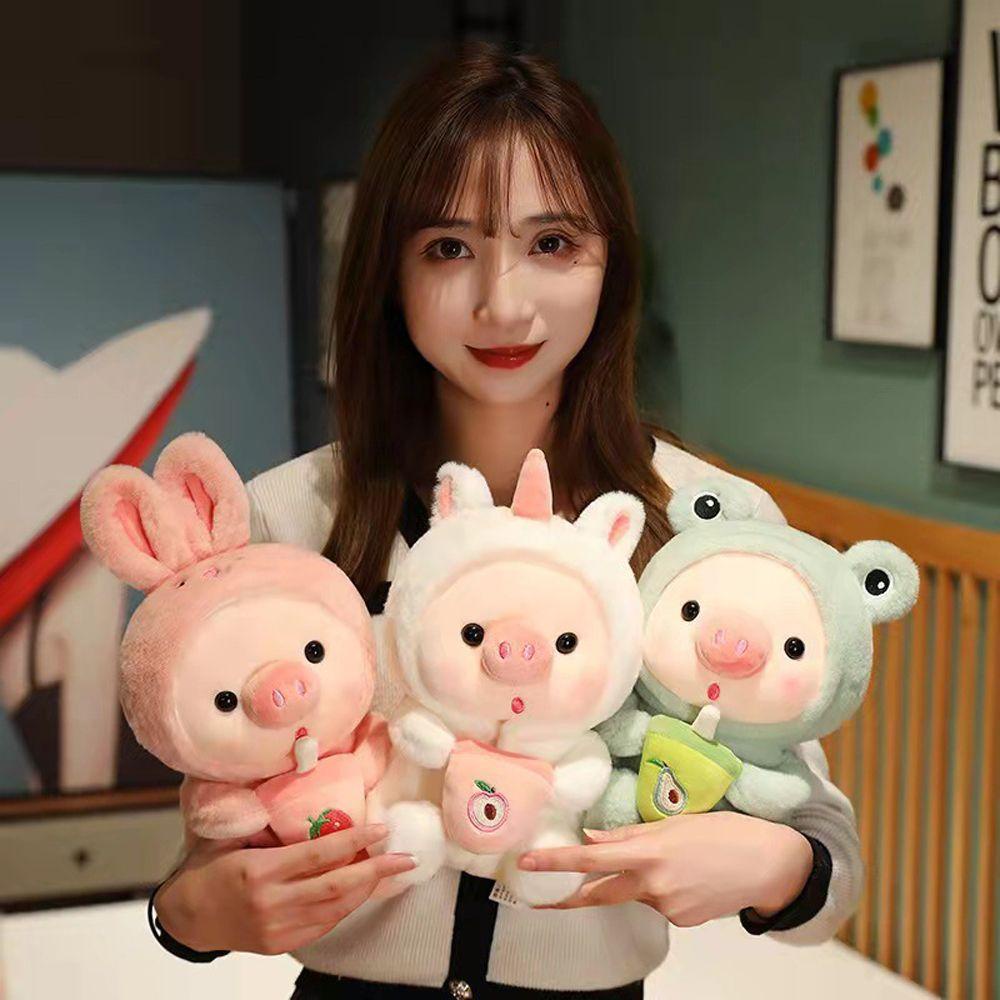 Đồ chơi nhồi bông Hình Chú Heo Mặc Đồ Ngủ Dễ Thương Cho Bé