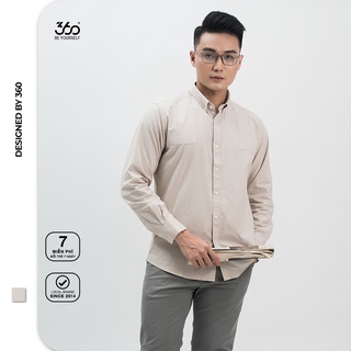 Áo sơ mi dài tay cổ bẻ local brand 360 Boutique form Regular chất vải Cotton - STDTK244