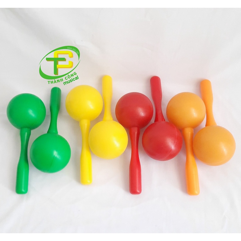 Lắc tay Maracas loại lớn (ĐẦU TRÒN)