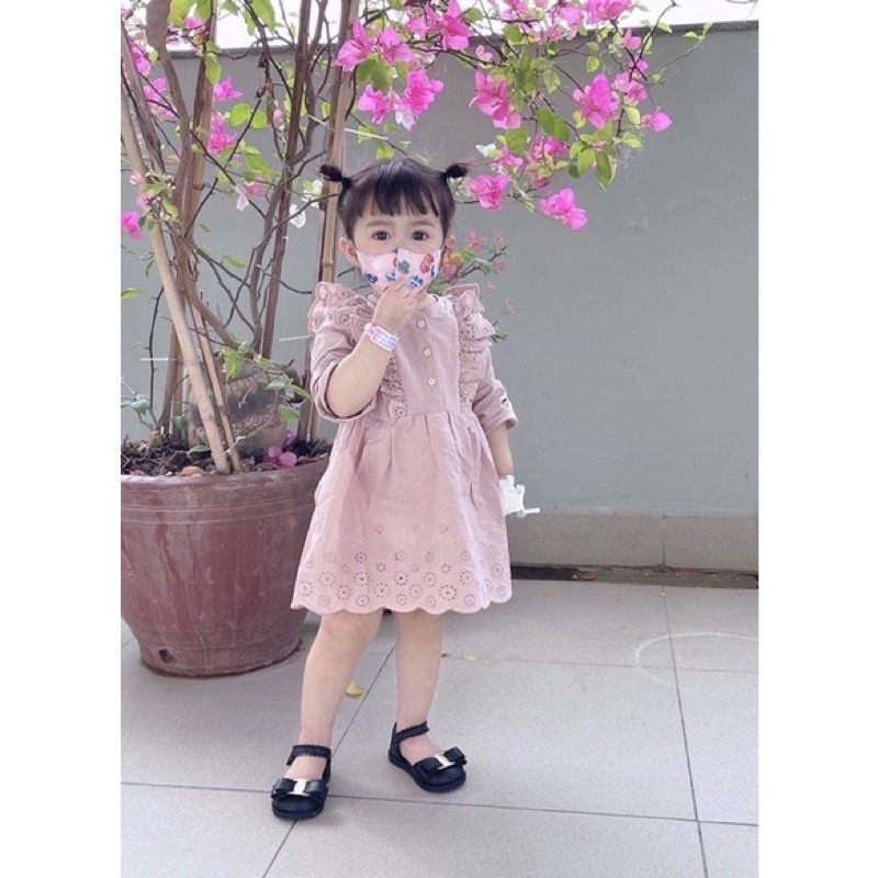 Váy beo ngực màu hồng công chúa săn sale hàng chính hãng