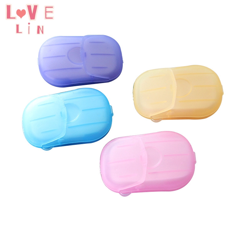 (Hàng Mới Về) Xà Phòng Giấy Mini Dùng Một Lần Tiện Dụng Khi Đi Du Lịch