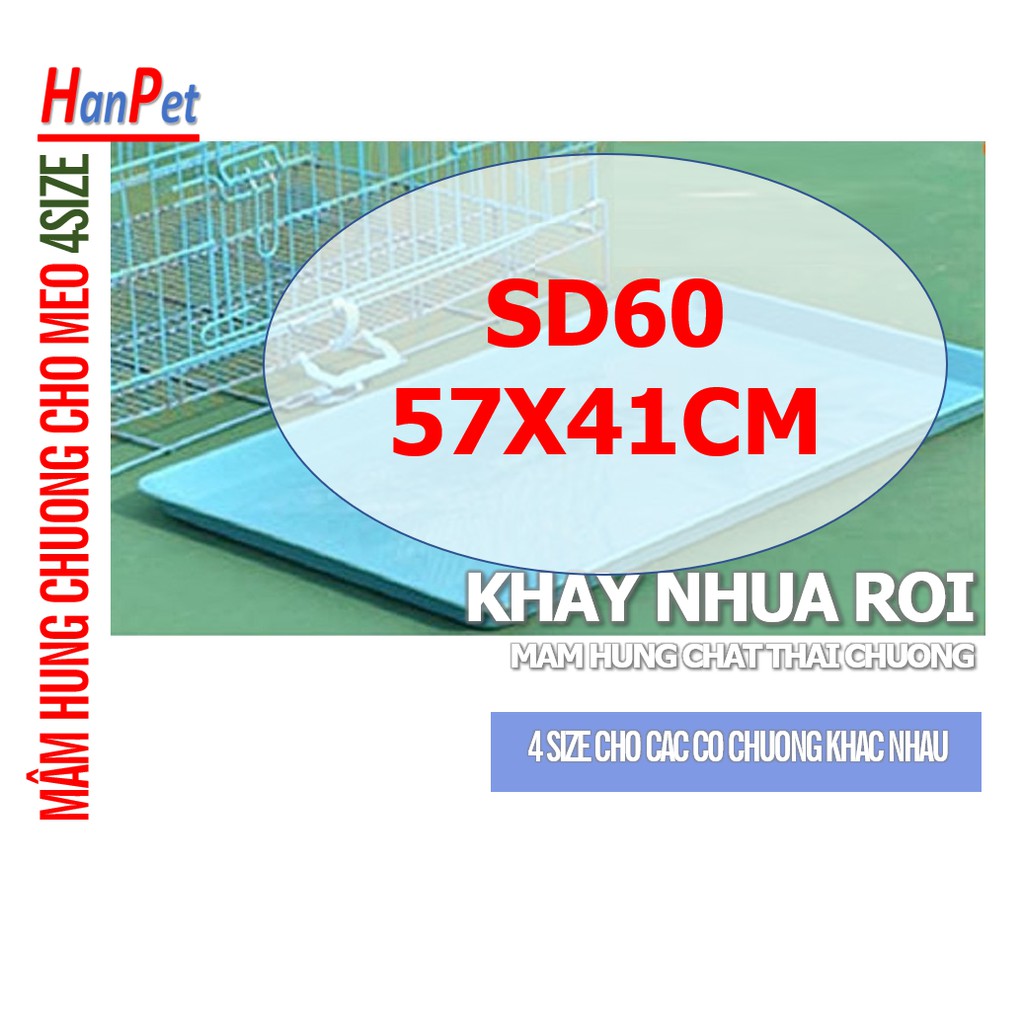 HN- Mâm hứng Chuồng Lồng dạng Khay vệ sinh cho chó mèo hứng kít lồng chó mèo khay hứng chuồng thú cưng