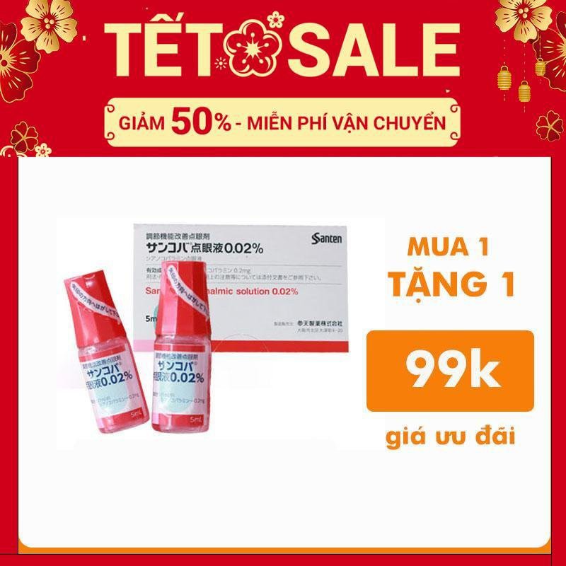 Nhỏ mắt Sancoba giảm cận thị và chống cận thị Nhật Bản - Cải thiện, kiểm soát cận thị, loạn thị