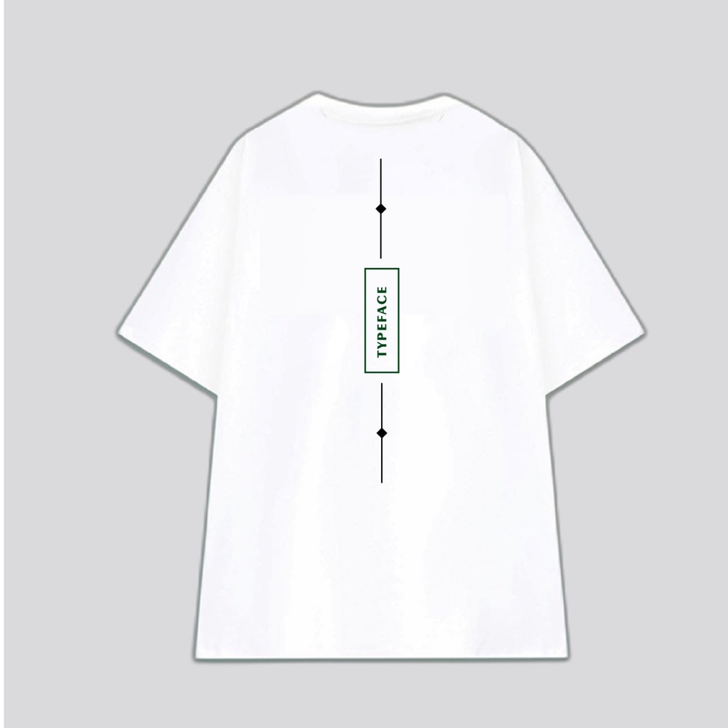Áo Thun Tay Lỡ Nam Nữ Form Rộng YANDO OUTFITS Typeface AT204 Cotton 4 Chiều