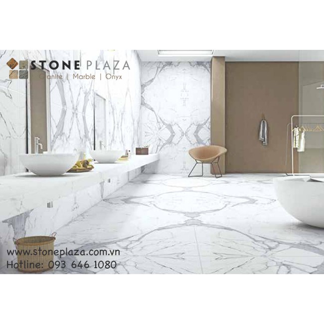 ĐÁ MARBLE TRẮNG VÂN TIA CHỚP (STATUARIO WHITE MARBLE)