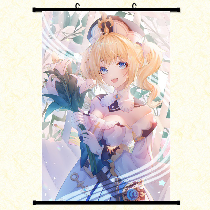 Poster vải anime Barbara 02 30x45 - Genshin Impact tranh vải