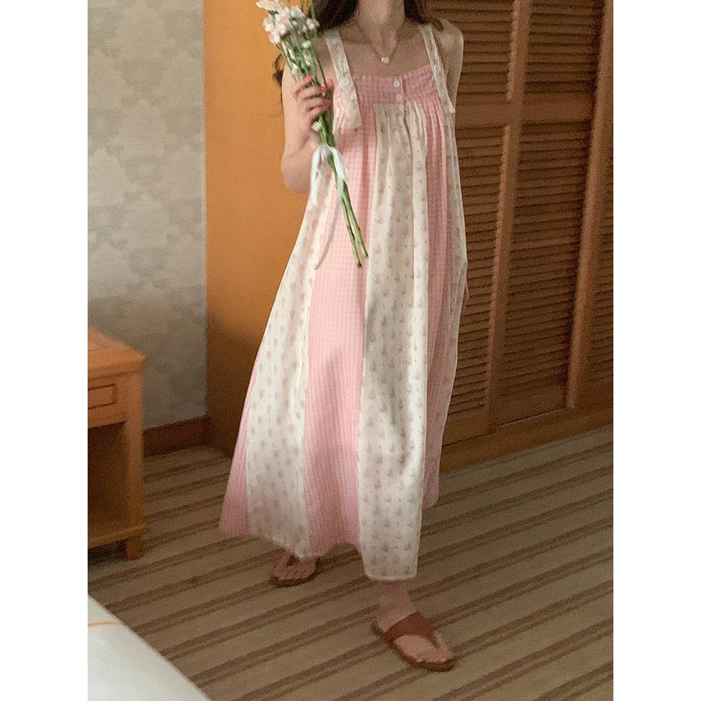 Đầm Hoa Hai Dây Mùa Hè Phong Cách Hàn Quốc Mới 64067