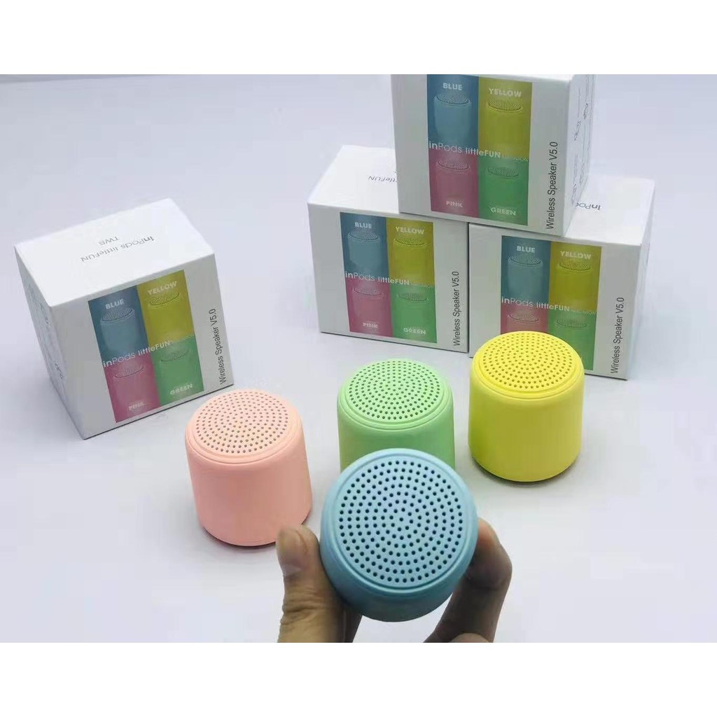 [HOT][RẺ]Loa Bluetooth V5.0 Mini thời trang nhỏ gọn nhiều màu âm to bass to, chơi liên tục 2 tiếng chính hãng LittleFun