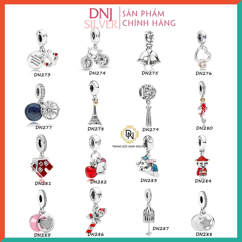 Charm bạc 925 cao cấp, bộ tổng hợp các mẫu charm bạc DNJ để mix vòng charm - Bộ sản phẩm từ DN273 đến DN288
