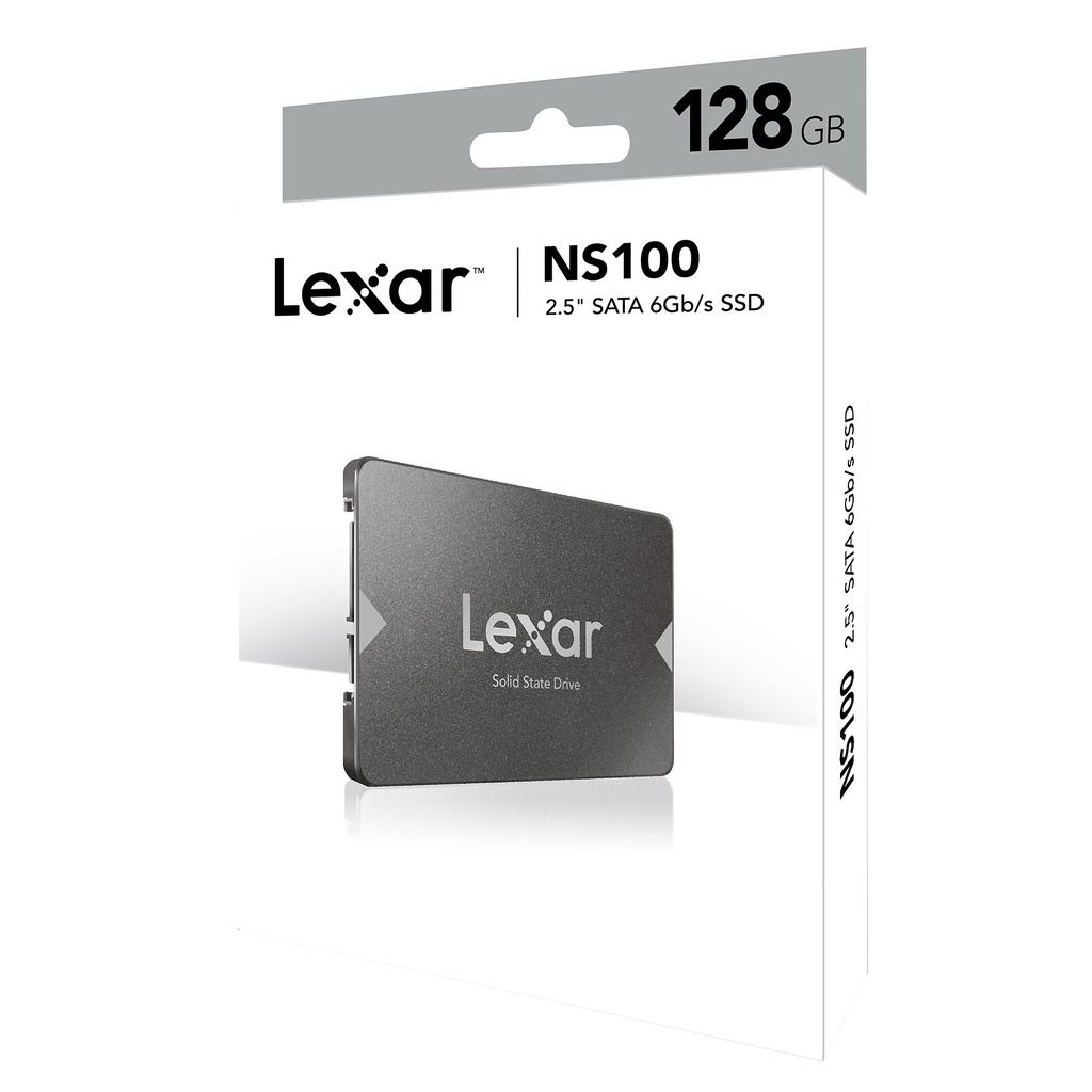 Ổ cứng SSD 128GB Lexar NS100 2.5-Inch SATA III_Hàng chính hãng - Bao bì không đẹp