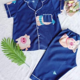 Pizama kate lụa lửng