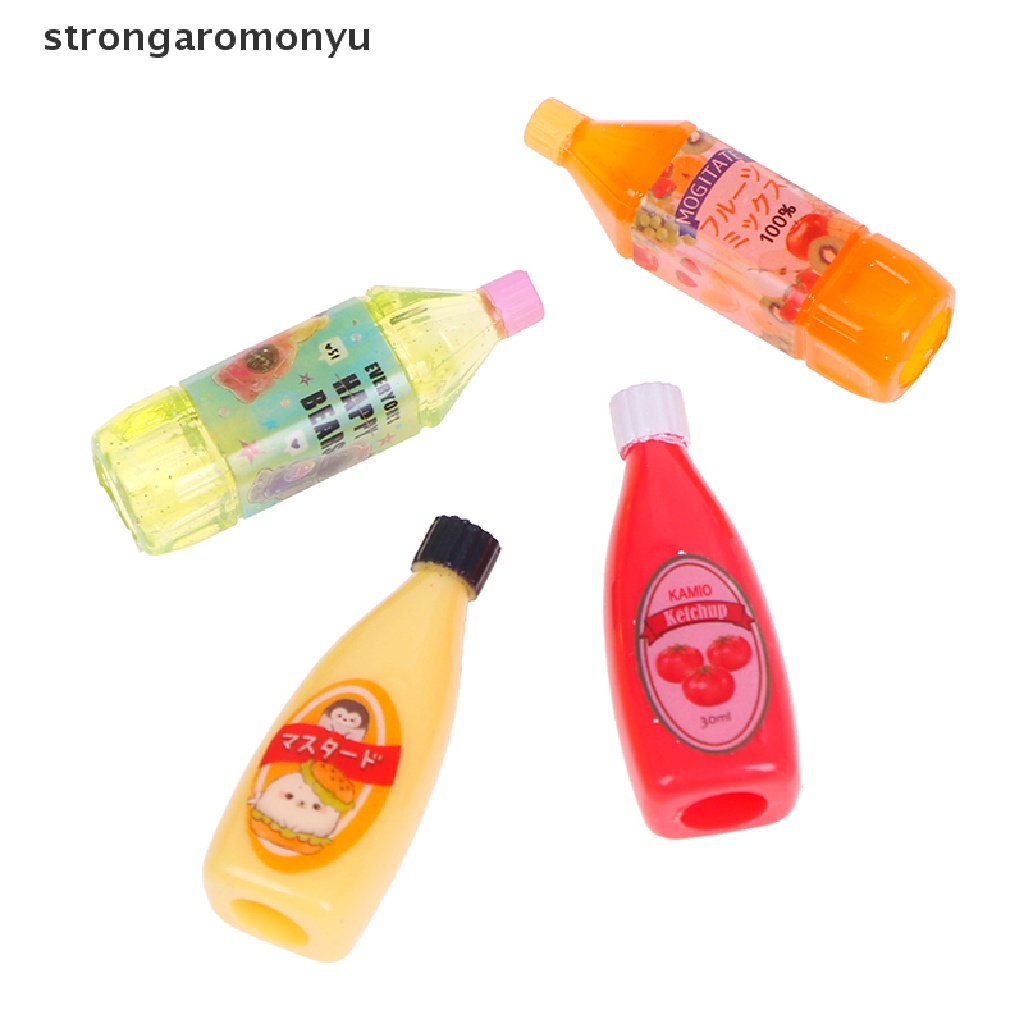 Set 3 Chai Nước Sốt / Sô Cô La Tỉ Lệ 1: 12 Dùng Trang Trí Nhà Búp Bê