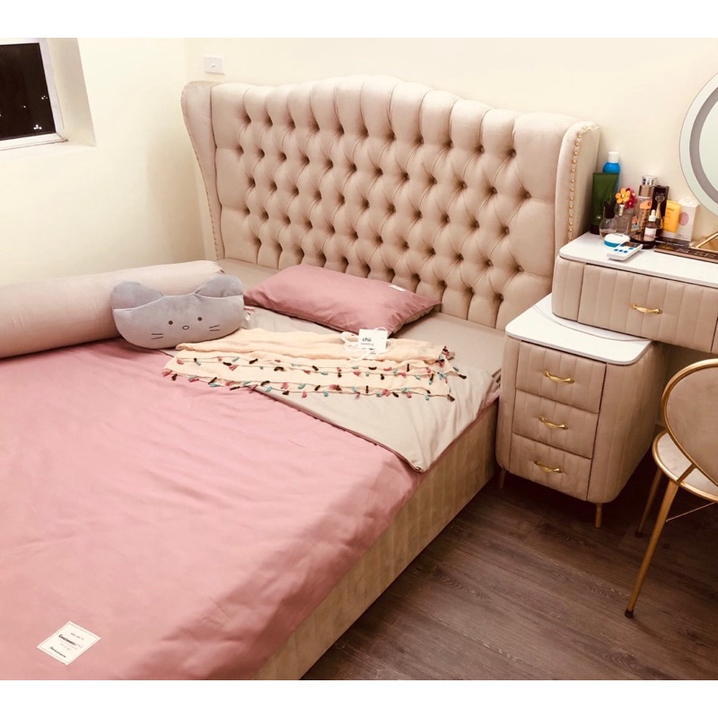 Bộ chăn ga gối Cotton TC Suhali Shop mềm mại, thấm hút tốt, đủ size, free bo chun ga giường | BigBuy360 - bigbuy360.vn