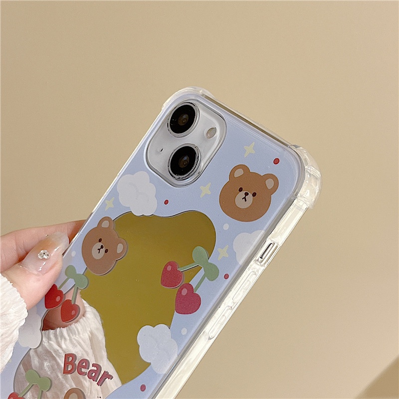 Ốp lưng iphone Ốp Điện Thoại Mặt Gương Trang Điểm Chống Sốc Cho Apple iPhone6/7/8Plus XsMax XR 11/14pro Pro 13Pro Max Dinuo case