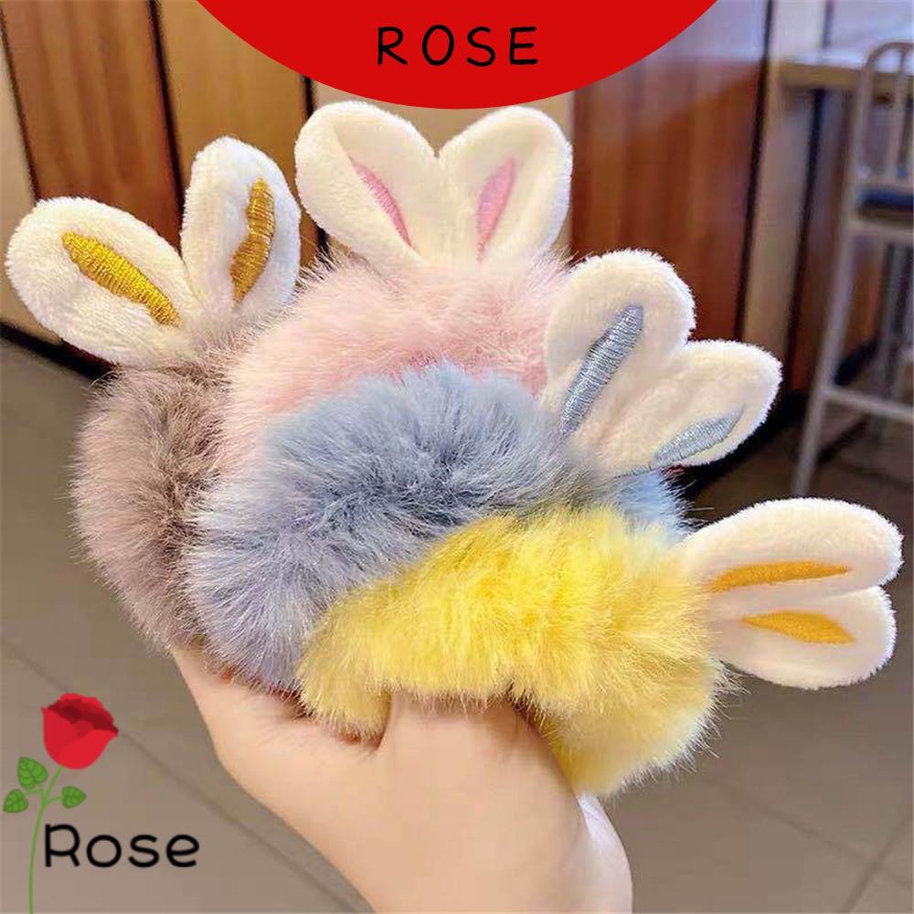 Dây cột tóc lông thỏ co giãn đáng yêu thời trang cho nữ 1038
