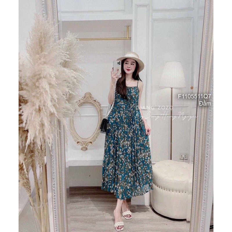 Đầm maxi hoa nhí dáng suông 2 dây!