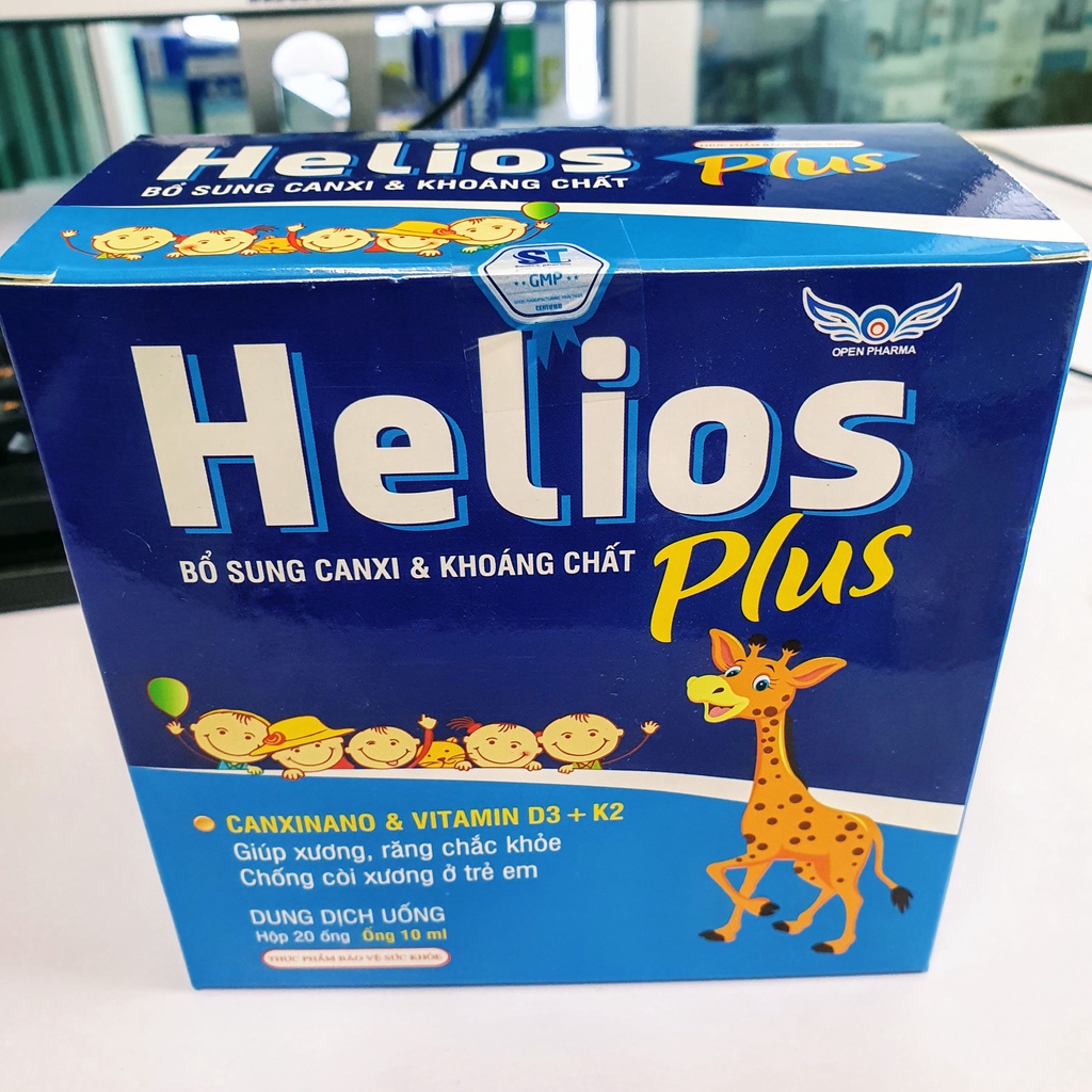 Bổ sung Canxi và Vitamin D3, giúp xương chắc khỏe, cải thiện còi xương - Helios Plus Tảo đỏ