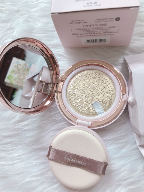 Phấn Nước Sulwhasoo Perfecting Cushion EX Limited Edition Peach Blossom Spring Utopia Collection