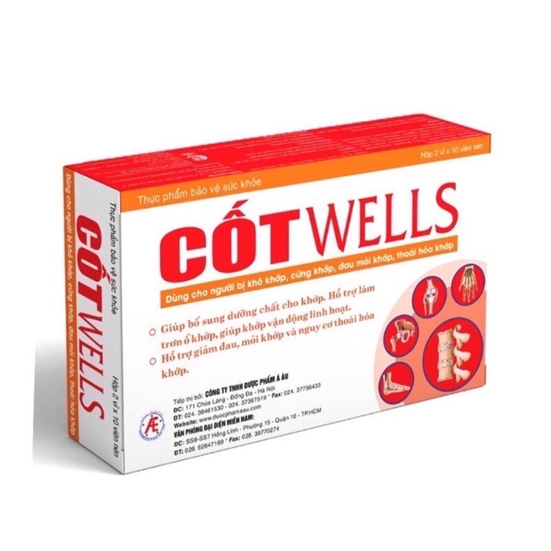 CỐT WELLS -  Dùng cho người bị khô khớp, cứng khớp, đau mỏi khớp, thoái hóa khớp