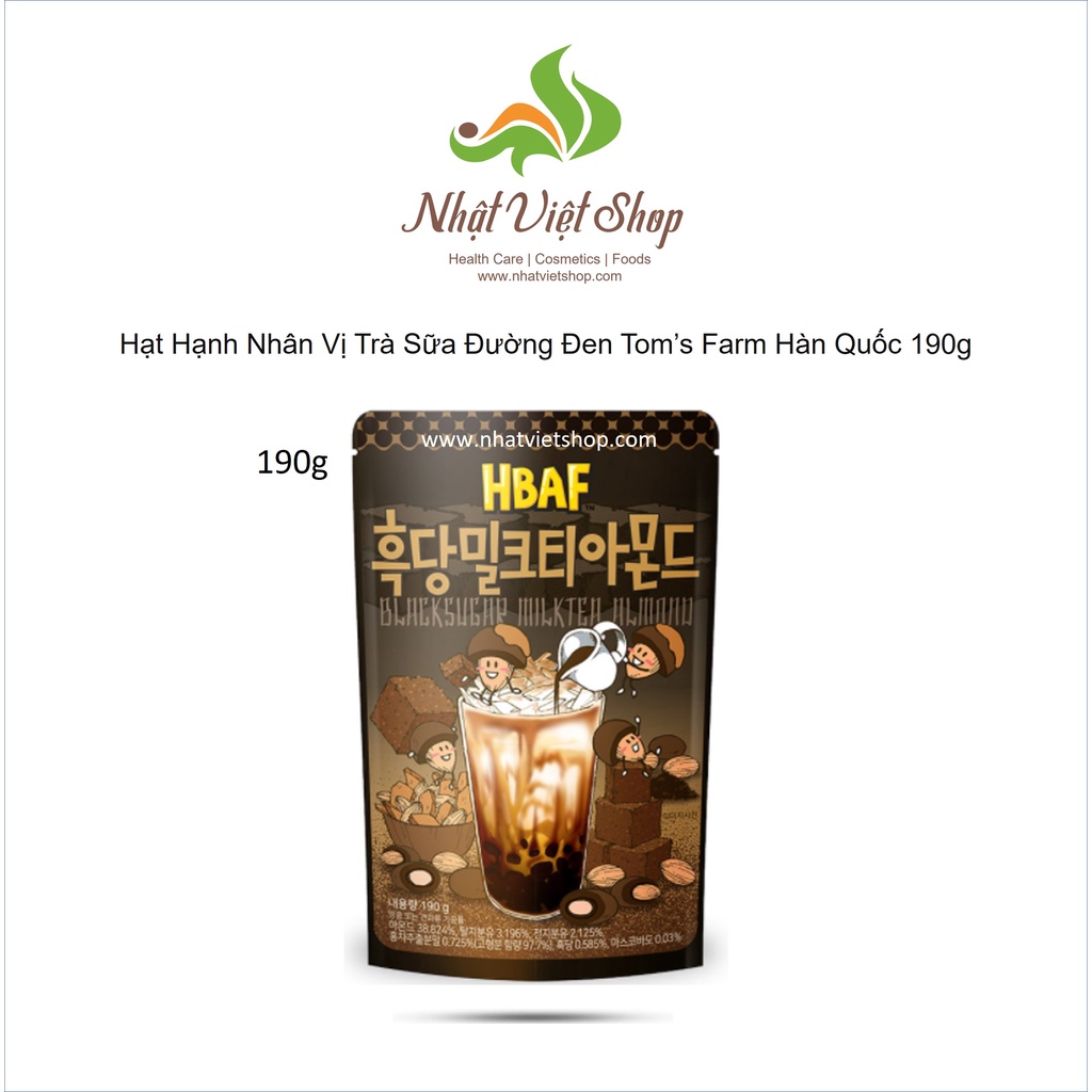 Hạt Hạnh Nhân Tẩm Vị Tom's Farm Hàn Quốc