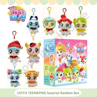 Catch teenieping key ring surprise random box plush doll móc khóa hình thú nhồi bông đáng yêu