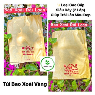 [100 cái] Túi Bao Xoài Go Vàng, Túi Bao Xoài Phú Sĩ Vàng⚡️Hàng Cao Cấp-Dày-2 Lớp-Bao Xoài Đài Loan🥭