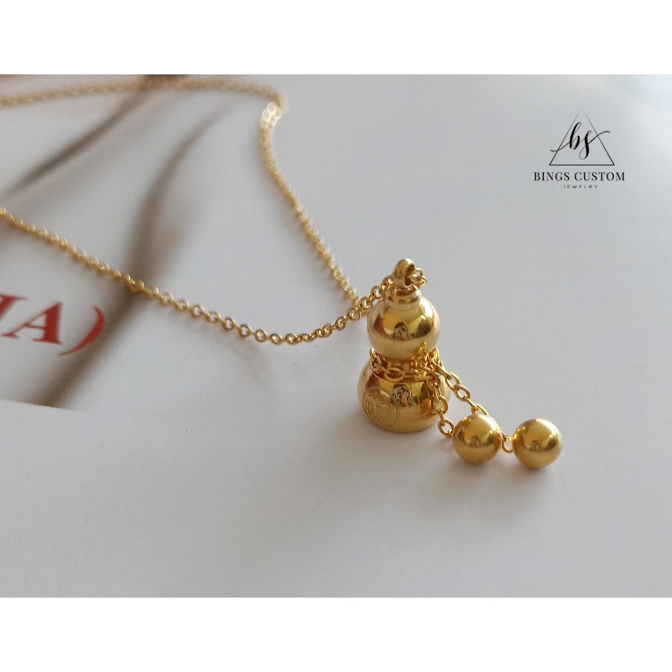 [FreeShip] Dây chuyền nữ titan hồ lô X2-201 - CAM KẾT KHÔNG BAY MÀU