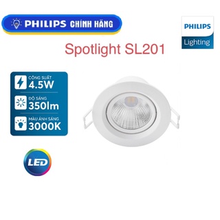 Đèn philips led chiếu điểm sl201 4.5w 2700k