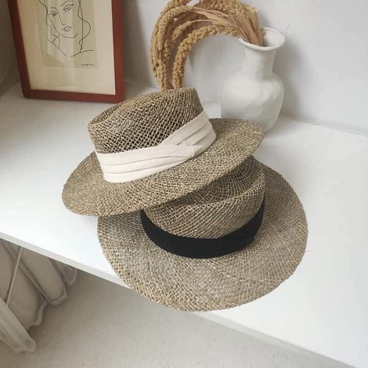 Mũ cói đi biển panama đan thưa Hot