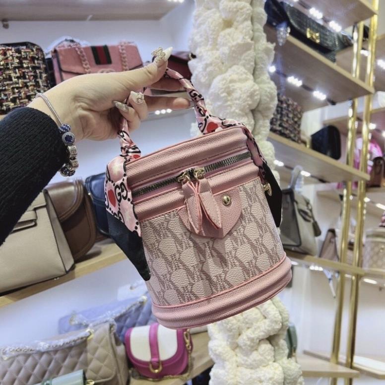 Túi Xách Nữ Tròn Quai Sách Nhỏ Gọn Da Mềm Cao Cấp Rẻ Đẹp - A&ESHOP 870879