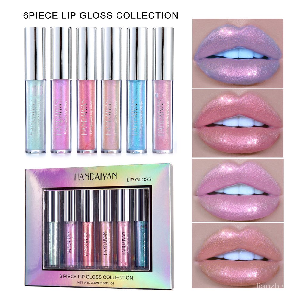 Set 6 Son Bóng Ánh Ngọc Trai Phân Cực 600035