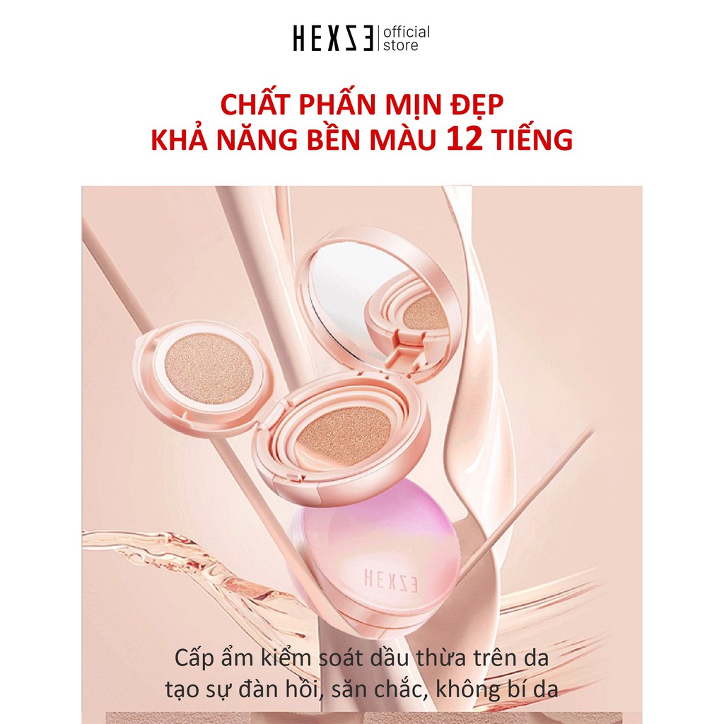 Cushion phấn nước + che khuyết điểm HEXZE 2 in1 mịn đẹp tự nhiên | BigBuy360 - bigbuy360.vn