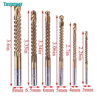 [Tastetagr] Set 6 Mũi Khoan hss Phủ Titan
